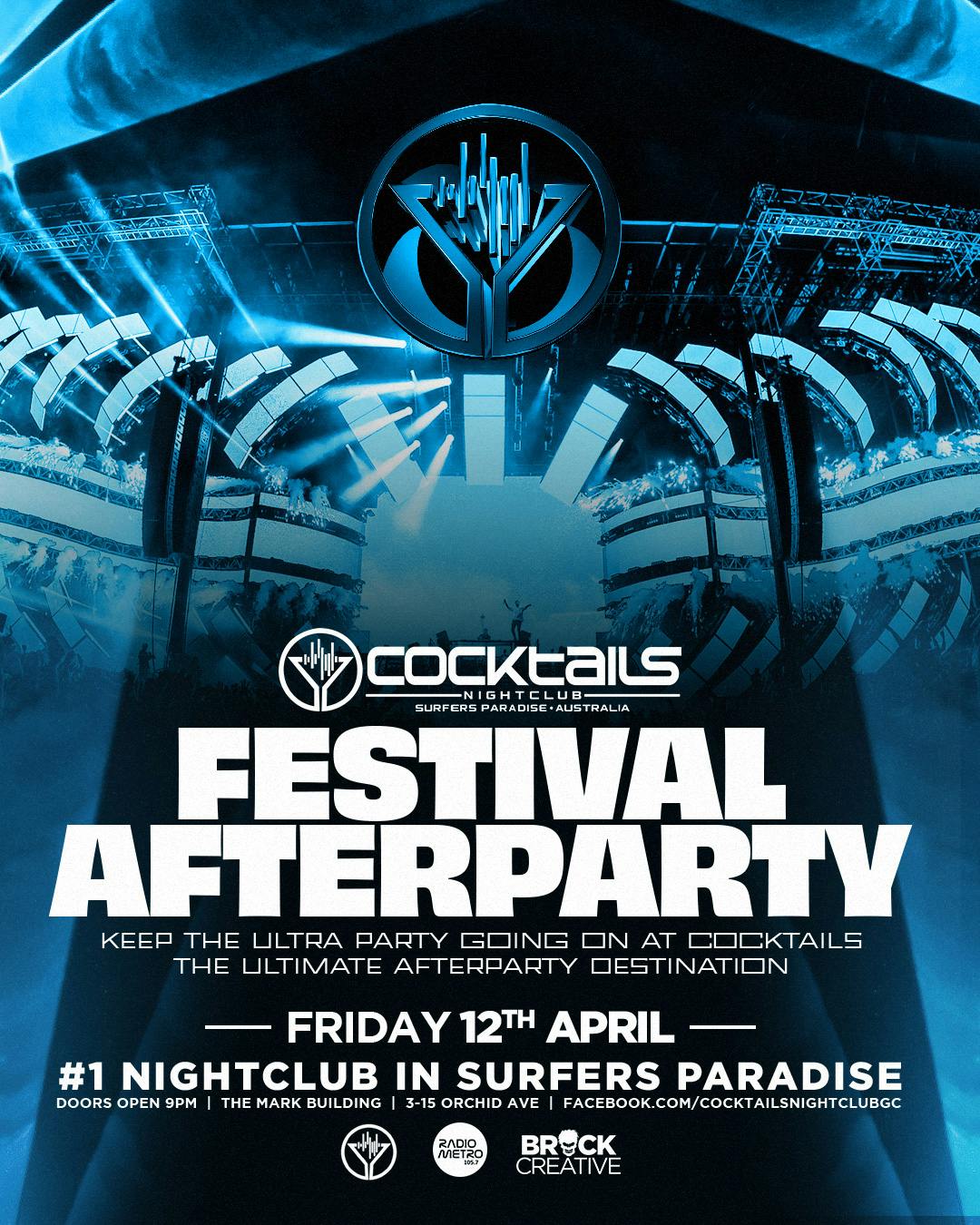 Cover image for ULTRA FESTIVAL AFTER PARTY AT COCKTAILS!