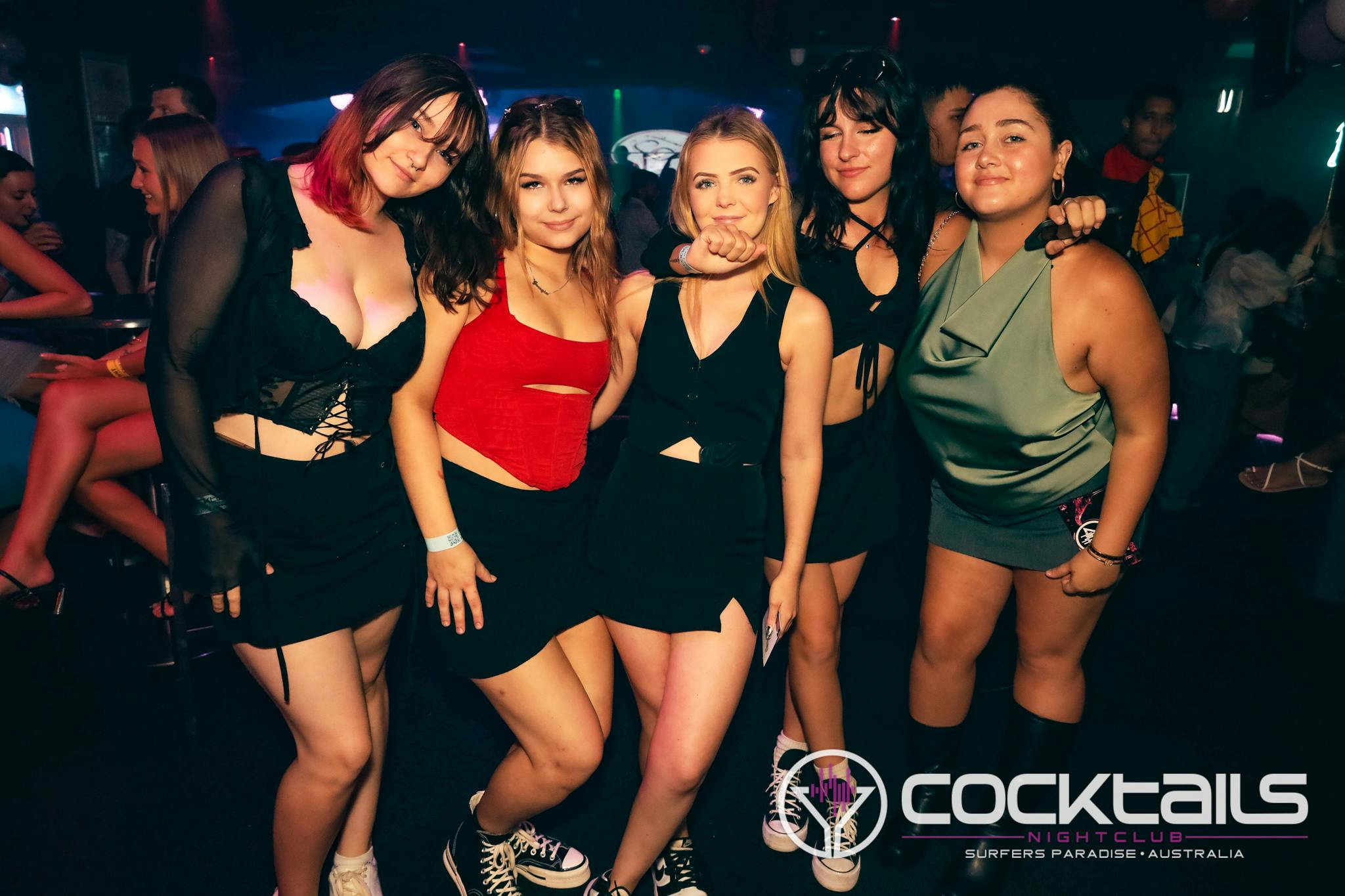 A professional photo of guests enjoying themselves at Cocktails Nightclub from our gallery.